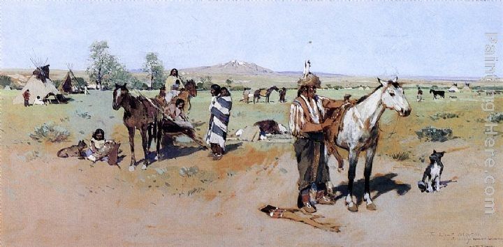 Henry Farny Indian Encampment